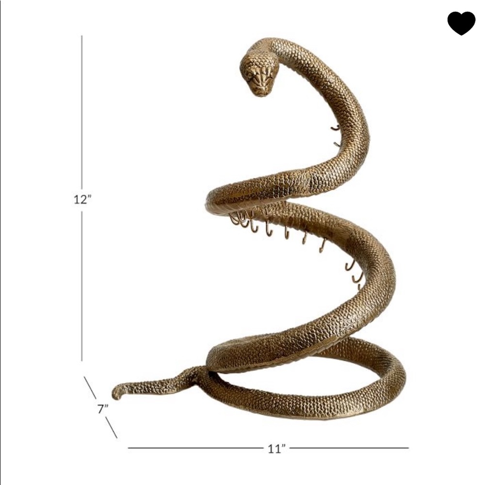 Warner Bros. Metallic Gold Serpent Jewelry Holder